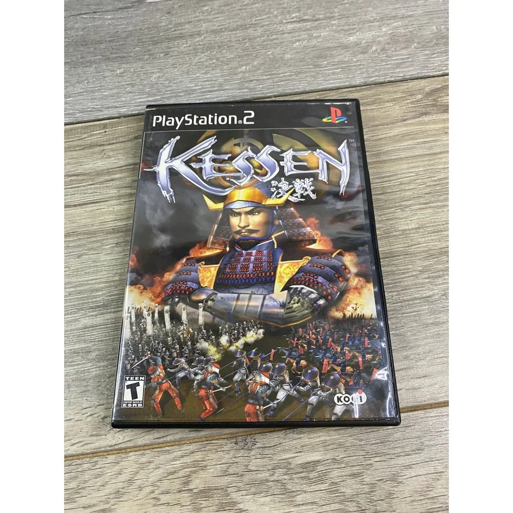 Kessen Sony PlayStation 2 PS2 2000 Real Time Strategy Koei SLUS-20098 no game